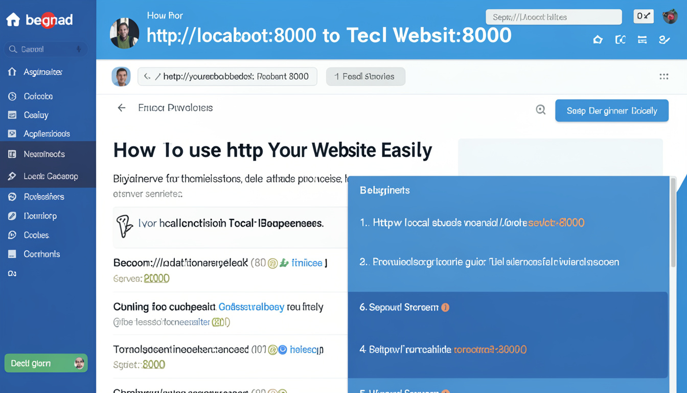 How to Use http localhost 8000 to Test Your Website Easily
